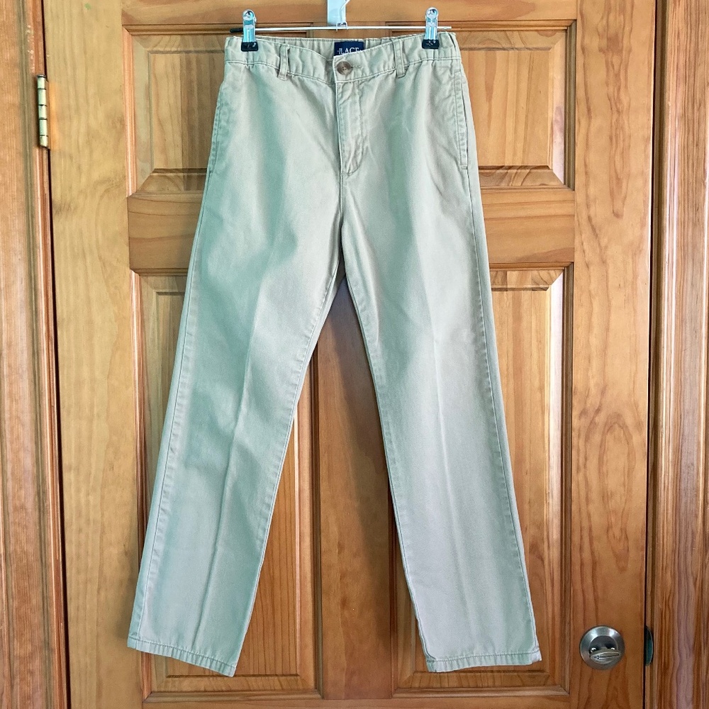 Boy’s size 10 Children’s Place khaki dress pants with adjustable waist
